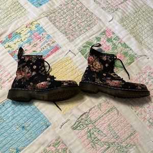 Doc Marten 1460 Victorian floral canvas combat boots